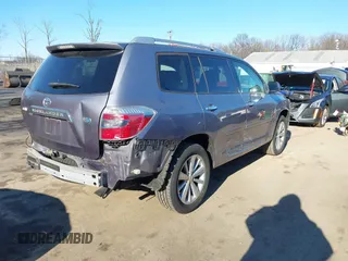 2009 Toyota Highlander Hybrid with VIN JTEEW41A092032916, listed as a IAAI auction lot 41646678 with 75,858 mi miles. Bid and sale history available at carsss.com. Image 4.