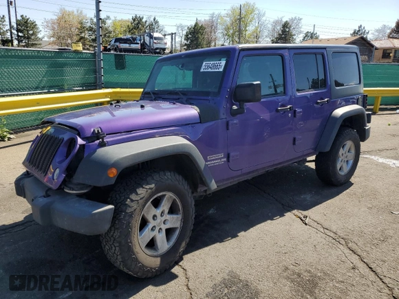 2017 Jeep Wrangler Unlimited Sport z VIN 1C4BJWDG4HL734196, wystawiony jako Copart lot #55648665 z przebiegiem 159 733 mil mil oraz Szkoda całkowita • Salvage title. Historia ofert i sprzedaży dostępna na DreamBid. Obrazek 1.