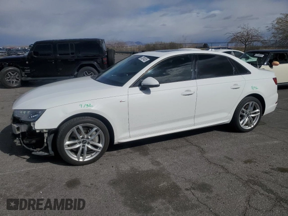 2017 Audi A4 Season of Audi Premium with VIN WAUDNAF43HN054570, listed as a Copart auction lot 47081425 with 77,524 mi miles and Salvage Title. Bid and sale history available at carsss.com. Image 1.