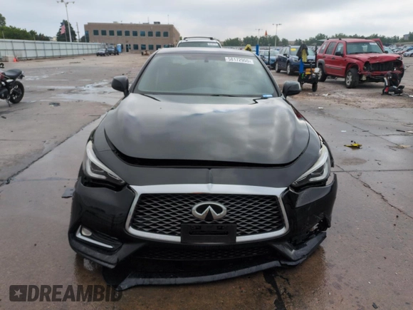2017 Infiniti Q60 Premium with VIN JN1EV7EL8HM551447, listed as a Copart auction lot 58172955 with 43,457 mi miles and Salvage title. Bid and sale history available at DreamBid. Image 5.