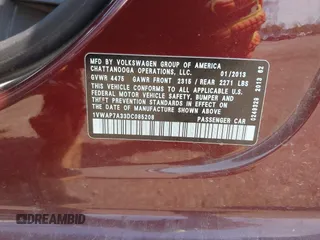 2013 Volkswagen Passat Wolfsburg Edition с VIN 1VWAP7A33DC085208, выставлен на аукционе IAAI как лот 42244409 с пробегом 164 483 миль миль и . История ставок и продаж доступна на DreamBid. Изображение 9.