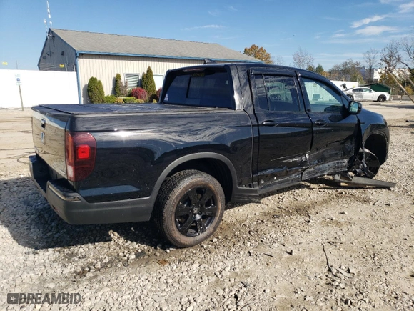 2020 Honda Ridgeline Black Edition with VIN 5FPYK3F86LB021332, listed as a Copart auction lot 76822804 with 61,012 mi miles and Salvage Title. Bid and sale history available at carsss.com. Image 3.