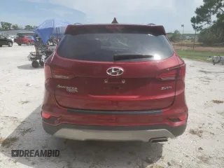2018 Hyundai Santa Fe 2.4L with VIN 5XYZU3LB4JG508929, listed as a Copart auction lot 63962125 with 51,334 mi miles and Salvage title. Bid and sale history available at DreamBid. Image 6.