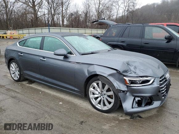 2018 Audi A5 Sportback Premium Plus with VIN WAUBNCF58JA103383, listed as a Copart auction lot 79073073 with 82,215 mi miles. Bid and sale history available at carsss.com. Image 4.