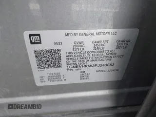 2023 Chevrolet Traverse LT Leather with VIN 1GNEVHKW2PJ243652, listed as a IAAI auction lot 42092429 with 31,945 mi miles. Bid and sale history available at carsss.com. Image 9.