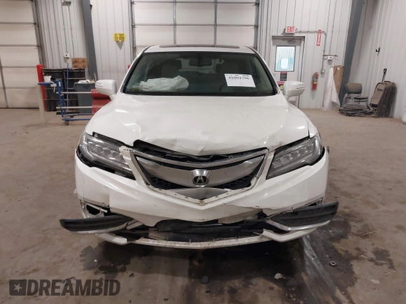 2016 Acura RDX Tech Pkg with VIN 5J8TB4H56GL018592, listed as a IAAI auction lot 41091796 with 101,569 mi miles. Bid and sale history available at carsss.com. Image 12.