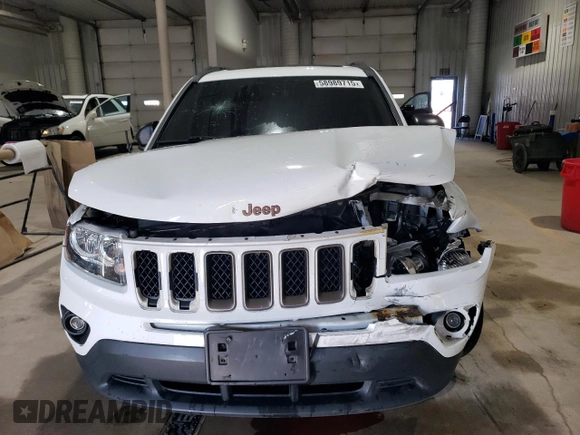 2017 Jeep Compass Sport with VIN 1C4NJCBB1HD141280, listed as a Copart auction lot 58989715 with 61,744 mi miles and Salvage title. Bid and sale history available at DreamBid. Image 5.