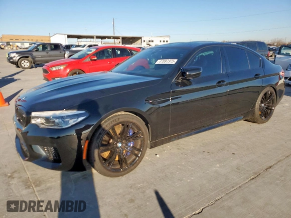 2020 BMW M5 Competition z VIN WBSJF0C00LCD24854, wystawiony jako Copart lot #47097375 z przebiegiem 32 610 mil mil oraz Szkoda całkowita • Salvage title. Historia ofert i sprzedaży dostępna na DreamBid. Obrazek 1.