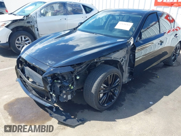2014 Infiniti Q50 Hybrid Premium with VIN JN1AV7AP8EM691436, listed as a IAAI auction lot 42138263 with 93,253 mi miles and . Bid and sale history available at DreamBid. Image 6.