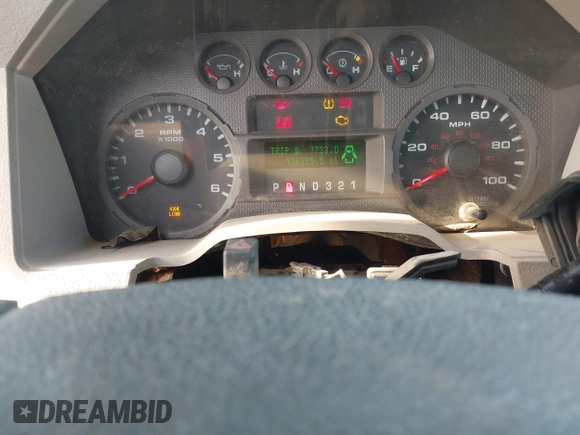 2008 Ford F-250 with VIN 1FDNF21528EC14458, listed as a IAAI auction lot 41011827 with 118,085 mi miles and . Bid and sale history available at DreamBid. Image 7.