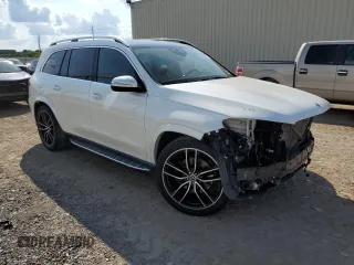 2022 Mercedes-Benz GLS with VIN 4JGFF5KE9NA586127, listed as a Copart auction lot 52695073 with 22,164 mi miles. Bid and sale history available at carsss.com. Image 4.