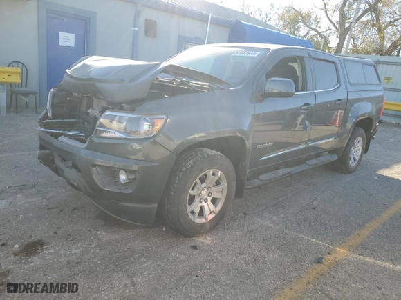 2017 Chevrolet Colorado 4WD LT with VIN 1GCGTCEN7H1168588, listed as a Copart auction lot 81851974 with 39,056 mi miles and Salvage Title. Bid and sale history available at carsss.com. Image 1.