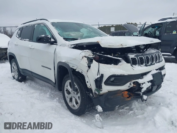 2024 Jeep Compass Latitude with VIN 3C4NJDBN5RT109413, listed as a IAAI auction lot 41330422 with Not Provided miles and . Bid and sale history available at DreamBid. Image 1.
