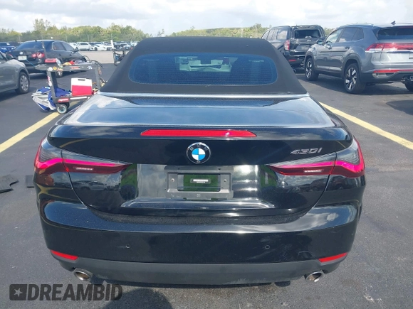 2023 BMW 4 Series 430i with VIN WBA23AT03PCL81706, listed as a IAAI auction lot 42534918 with 42,362 mi miles and . Bid and sale history available at DreamBid. Image 16.