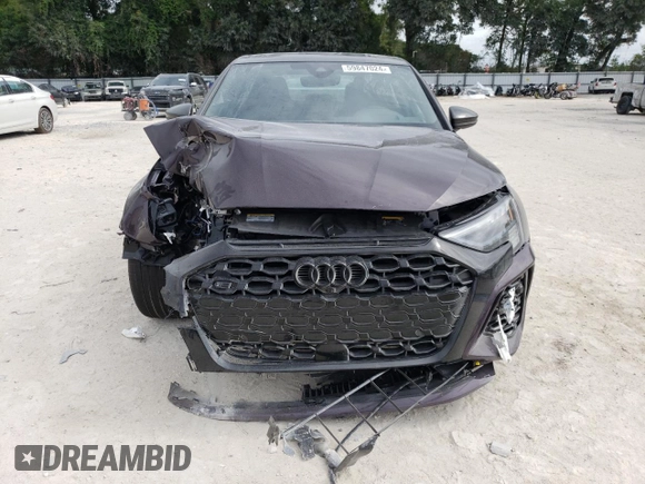 2024 Audi RS 3 with VIN WUAG4DGY6RA907285, listed as a Copart auction lot 59847024 with 636 mi miles and Non repairable. Bid and sale history available at DreamBid. Image 5.