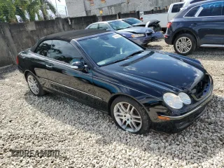 2008 Mercedes-Benz CLK 350 with VIN WDBTK56F18F238320, listed as a Copart auction lot 76058334 with 74,567 mi miles and Salvage Title. Bid and sale history available at DreamBid. Image 4.