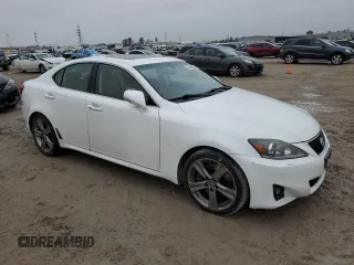 2012 Lexus IS 350 with VIN JTHBE5C26C5030856, listed as a Copart auction lot 42495955 with 129,950 mi miles and Salvage title. Bid and sale history available at DreamBid. Image 4.
