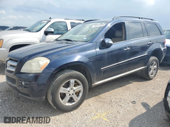 2008 Mercedes-Benz GL-Class 4.6L with VIN 4JGBF71E78A407986, listed as a Copart auction lot 58314324 with 170,835 mi miles and Clean Title. Bid and sale history available at carsss.com. Image 1.