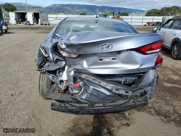 2017 Hyundai Elantra SE with VIN 5NPD84LF6HH196607, listed as a Copart auction lot 53759745 with 22,129 mi miles and Salvage Title. Bid and sale history available at carsss.com. Image 6.