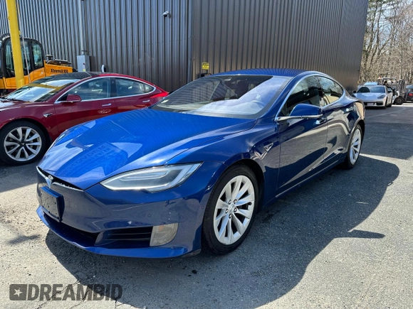 2016 Tesla Model S 90D with VIN 5YJSA1E29GF153669, listed as a Copart auction lot 63765555 with 87,476 mi miles and Clean title. Bid and sale history available at DreamBid. Image 2.