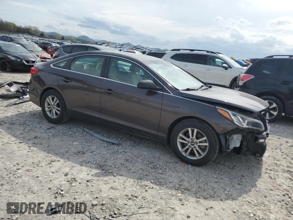 2017 Hyundai Sonata SE with VIN 5NPE24AF6HH557679, listed as a Copart auction lot 51521615 with 148,337 mi miles and Salvage Title. Bid and sale history available at DreamBid. Image 4.