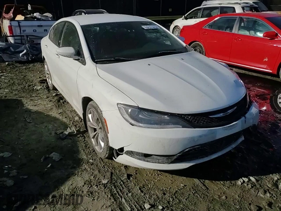 2015 Chrysler 200 S with VIN 1C3CCCBG9FN757009, listed as a Copart auction lot 46372635 with 82,536 mi miles and Salvage Title. Bid and sale history available at carsss.com. Image 10.