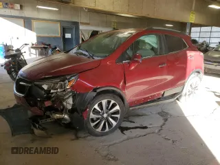 2019 Buick Encore Essence with VIN KL4CJGSM7KB756395, listed as a Copart auction lot 41775205 with 76,642 mi miles and Salvage Title. Bid and sale history available at carsss.com. Image 1.