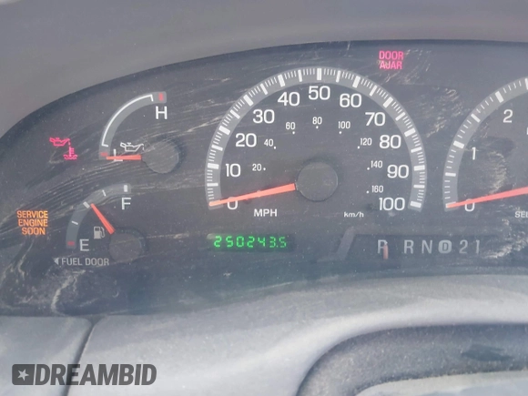 2002 Ford F-150 XL with VIN 1FTRX17W22KE34494, listed as a IAAI auction lot 41689313 with 250,243 mi miles. Bid and sale history available at carsss.com. Image 7.