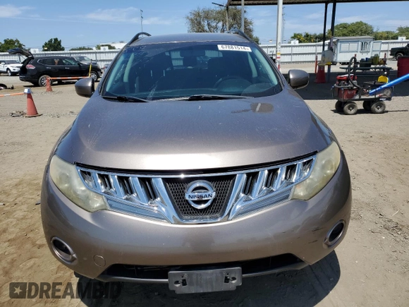 2009 Nissan Murano LE with VIN JN8AZ18W99W103084, listed as a Copart auction lot 67881514 with 183,715 mi miles and Non Repairable. Bid and sale history available at carsss.com. Image 5.