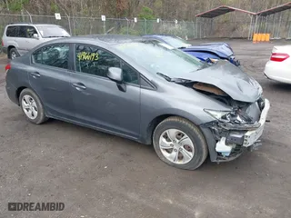 2013 Honda Civic Sdn LX with VIN 19XFB2F57DE257382, listed as a IAAI auction lot 41966193 with 145,065 mi miles. Bid and sale history available at carsss.com. Image 1.