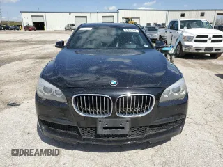 2013 BMW 7 Series 750i with VIN WBAYA8C58DC996493, listed as a Copart auction lot 51622225 with 155,519 mi miles and Clean Title. Bid and sale history available at DreamBid. Image 5.