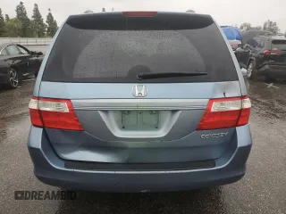2005 Honda Odyssey EX with VIN 5FNRL384X5B047682, listed as a Copart auction lot 47988485 with 201,593 mi miles and Salvage Title. Bid and sale history available at carsss.com. Image 6.