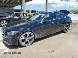 2023 Mercedes-Benz C 300 z VIN W1KAF4GB3PR137916, wystawiony jako Copart lot #60498954 z przebiegiem 8 091 mil mil oraz Szkoda całkowita • Salvage title. Historia ofert i sprzedaży dostępna na DreamBid. Obrazek 1.