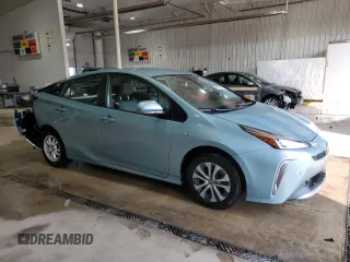 2020 Toyota Prius LE with VIN JTDL9RFU2L3013546, listed as a Copart auction lot 58973725 with 42,518 mi miles and Salvage title. Bid and sale history available at DreamBid. Image 4.