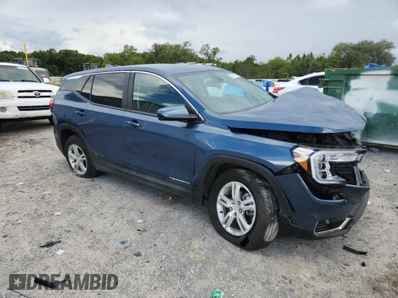 2024 GMC Terrain SLE with VIN 3GKALTEG4RL366051, listed as a Copart auction lot 62989115 with 12,495 mi miles and Clean title. Bid and sale history available at DreamBid. Image 4.