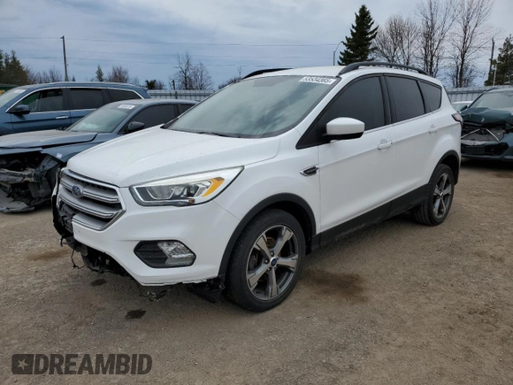 2017 Ford Escape SE with VIN 1FMCU0GD6HUA34874, listed as a Copart auction lot 53534365 with 138,824 mi miles and Salvage Title. Bid and sale history available at carsss.com. Image 1.