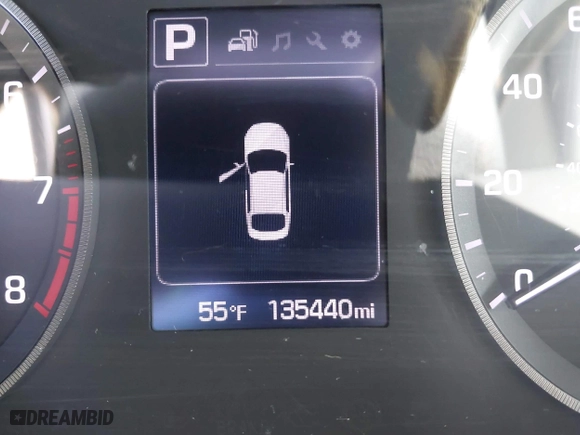 2015 Hyundai Sonata 2.4L SE with VIN 5NPE24AF9FH184084, listed as a IAAI auction lot 42012096 with 135,440 mi miles. Bid and sale history available at carsss.com. Image 16.