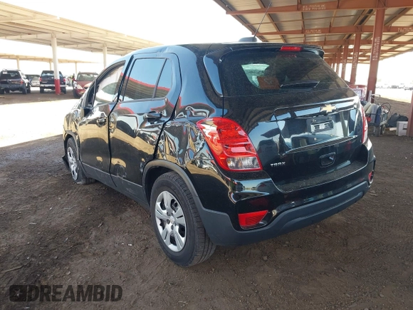 2018 Chevrolet Trax LS with VIN 3GNCJKSB0JL334237, listed as a IAAI auction lot 41992791 with 121,521 mi miles. Bid and sale history available at carsss.com. Image 3.