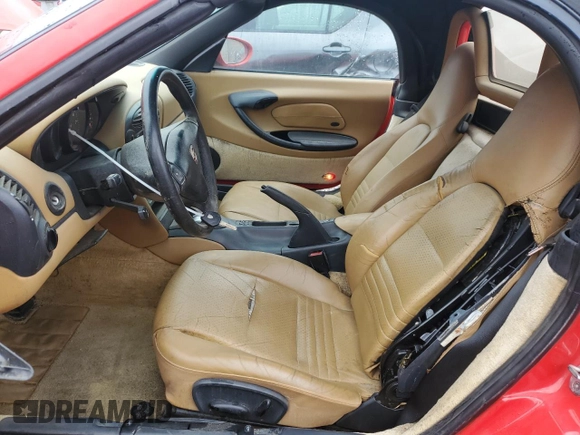 1999 Porsche Boxster z VIN WP0CA2981XU625007, wystawiony jako Copart lot #53751295 z przebiegiem 93 384 mil mil oraz Czysty tytuł • Clean title. Historia ofert i sprzedaży dostępna na DreamBid. Obrazek 7.
