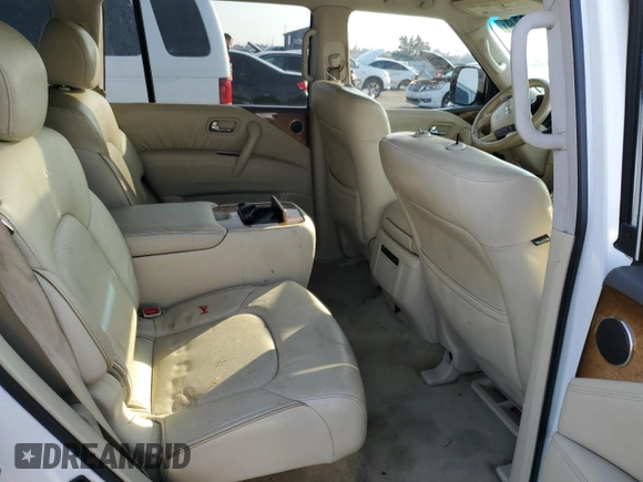 2011 Infiniti QX56 7-passenger with VIN JN8AZ2NF6B9502503, listed as a Copart auction lot 83369704 with Not provided miles and Salvage title. Bid and sale history available at DreamBid. Image 11.
