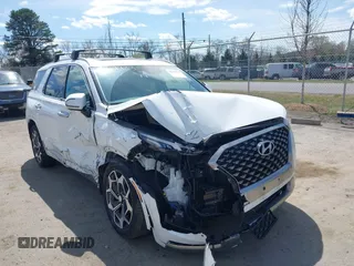 2022 Hyundai Palisade Calligraphy z VIN KM8R7DHE2NU432370, wystawiony jako IAAI lot #41919933 z przebiegiem 54 531 mil mil oraz . Historia ofert i sprzedaży dostępna na DreamBid. Obrazek 1.