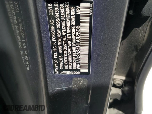 2017 Porsche Cayenne GTS with VIN WP1AD2A24HLA82506, listed as a Copart auction lot 57080515 with 150,113 mi miles and Clean title. Bid and sale history available at DreamBid. Image 13.