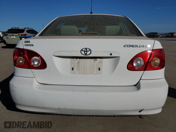2006 Toyota Corolla CE with VIN 1NXBR32E56Z729780, listed as a Copart auction lot 49321585 with 203,057 mi miles and Salvage Title. Bid and sale history available at DreamBid. Image 6.