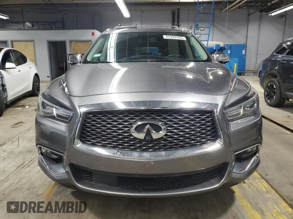 2017 Infiniti QX60 with VIN 5N1DL0MM4HC548613, listed as a Copart auction lot 47993765 with 96,334 mi miles and Salvage Title. Bid and sale history available at DreamBid. Image 5.