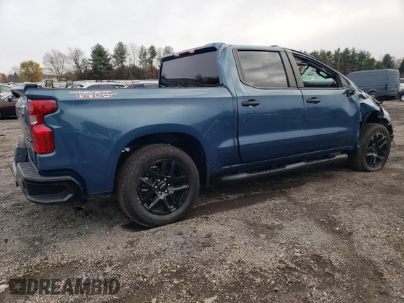 2024 Chevrolet Silverado 1500 Custom Trail Boss with VIN 3GCPDCEK2RG324249, listed as a Copart auction lot 81618844 with 7,279 mi miles and Salvage Title. Bid and sale history available at carsss.com. Image 3.