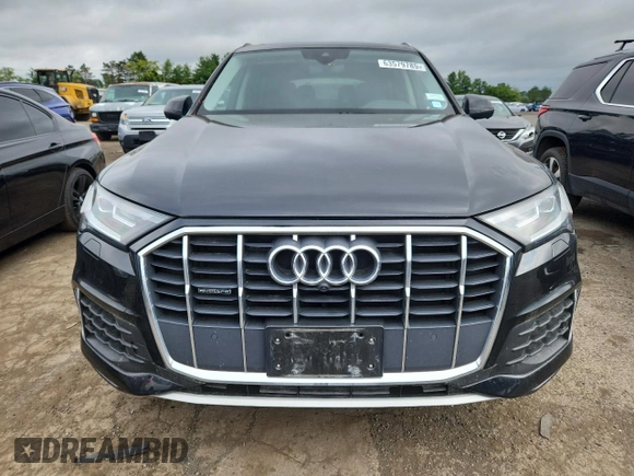 2021 Audi Q7 Premium with VIN WA1AJAF72MD015202, listed as a Copart auction lot 63579785 with 26,564 mi miles and Salvage title. Bid and sale history available at DreamBid. Image 5.