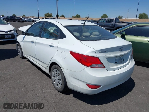 2015 Hyundai Accent GLS with VIN KMHCT4AEXFU922052, listed as a IAAI auction lot 41986823 with 106,134 mi miles and . Bid and sale history available at DreamBid. Image 3.