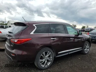 2014 Infiniti QX60 with VIN 5N1AL0MM8EC501163, listed as a Copart auction lot 55392845 with 119,097 mi miles and Salvage title. Bid and sale history available at DreamBid. Image 3.