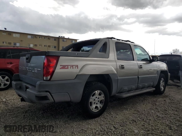 2002 Chevrolet Avalanche z VIN 3GNEC13T72G190765, wystawiony jako Copart lot #67849754 z przebiegiem Nie podano mil oraz Szkoda całkowita • Salvage title. Historia ofert i sprzedaży dostępna na DreamBid. Obrazek 3.