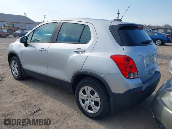 2016 Chevrolet Trax LS with VIN KL7CJKSB5GB505466, listed as a IAAI auction lot 41731831 with 161,660 mi miles. Bid and sale history available at carsss.com. Image 3.